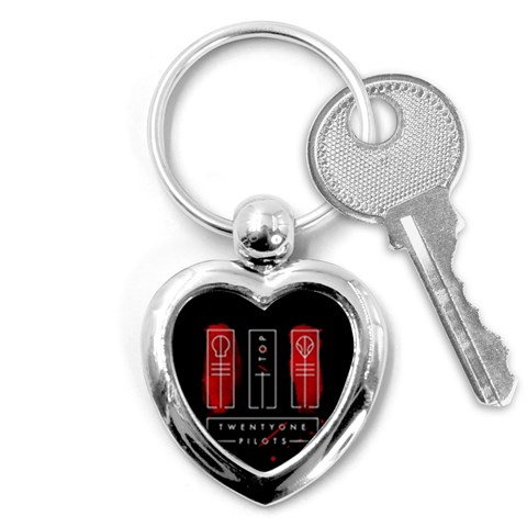 Twenty One Pilots Key Chain (Heart) from ArtsNow.com Front