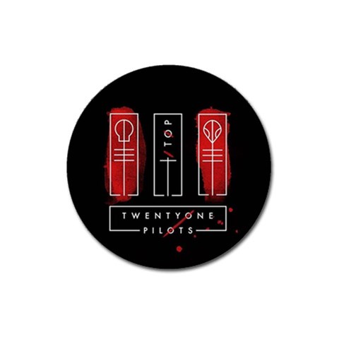 Twenty One Pilots Magnet 3  (Round) from ArtsNow.com Front