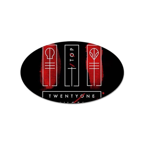 Twenty One Pilots Sticker Oval (100 pack) from ArtsNow.com Front