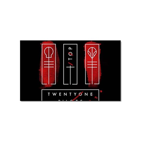 Twenty One Pilots Sticker Rectangular (10 pack) from ArtsNow.com Front