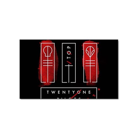 Twenty One Pilots Sticker Rectangular (100 pack) from ArtsNow.com Front