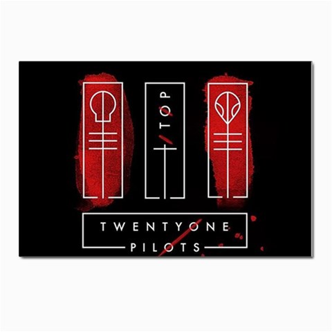 Twenty One Pilots Postcards 5  x 7  (Pkg of 10) from ArtsNow.com Front