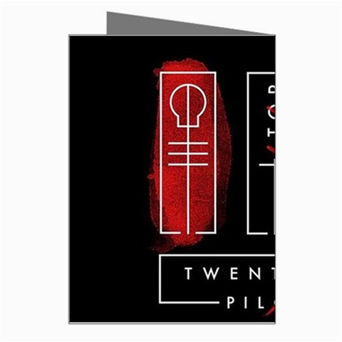 Twenty One Pilots Greeting Card from ArtsNow.com Right