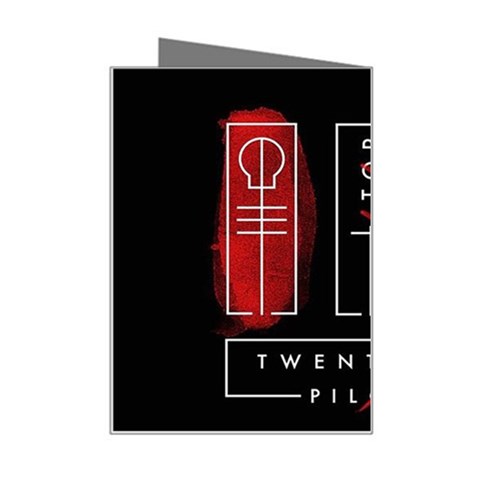 Twenty One Pilots Mini Greeting Card from ArtsNow.com Right