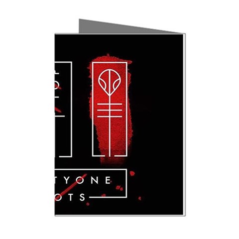 Twenty One Pilots Mini Greeting Cards (Pkg of 8) from ArtsNow.com Left