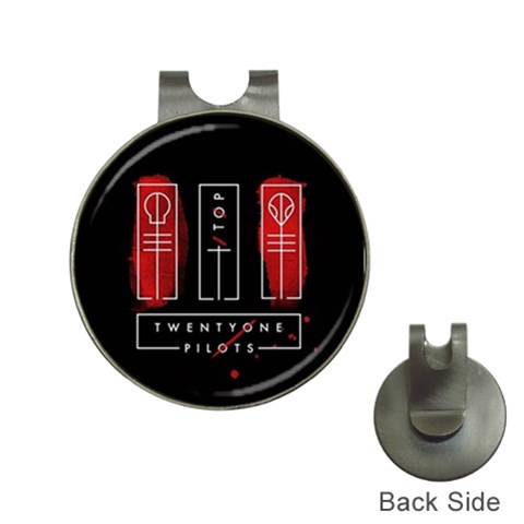 Twenty One Pilots Golf Ball Marker Hat Clip from ArtsNow.com Front