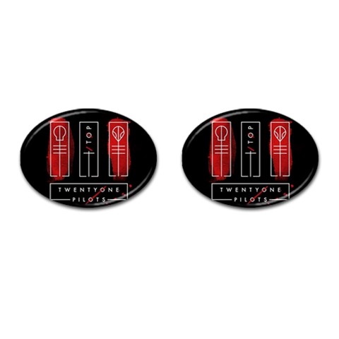 Twenty One Pilots Cufflinks (Oval) from ArtsNow.com Front(Pair)