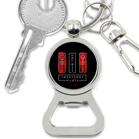 Twenty One Pilots Bottle Opener Key Chain from ArtsNow.com Front