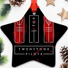 Twenty One Pilots Star Ornament (Two Sides) from ArtsNow.com Back
