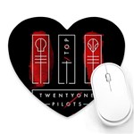 Twenty One Pilots Heart Mousepad