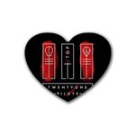 Twenty One Pilots Rubber Heart Coaster (4 pack)