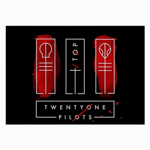Twenty One Pilots Large Glasses Cloth (2 Sides) from ArtsNow.com Front