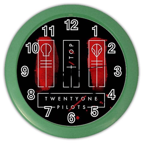 Twenty One Pilots Color Wall Clock from ArtsNow.com Front