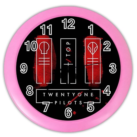 Twenty One Pilots Color Wall Clock from ArtsNow.com Front
