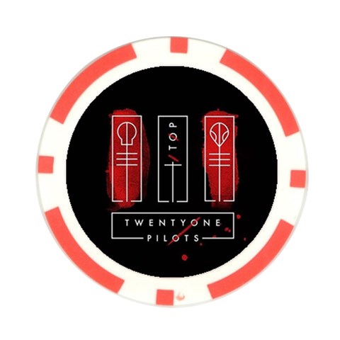 Twenty One Pilots Poker Chip Card Guard from ArtsNow.com Front