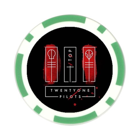 Twenty One Pilots Poker Chip Card Guard from ArtsNow.com Front