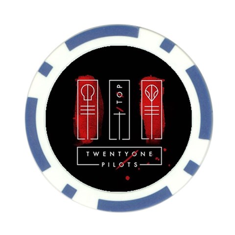 Twenty One Pilots Poker Chip Card Guard from ArtsNow.com Front