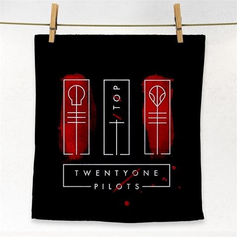 Twenty One Pilots Face Towel from ArtsNow.com Front