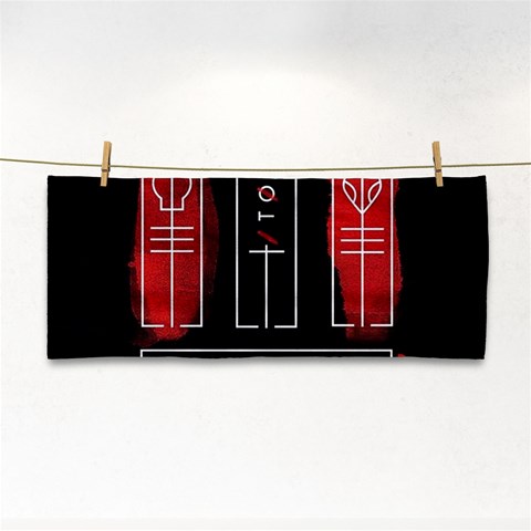 Twenty One Pilots Hand Towel from ArtsNow.com Front