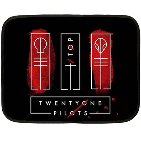 Twenty One Pilots Double Sided Fleece Blanket (Mini) from ArtsNow.com 35 x27  Blanket Front