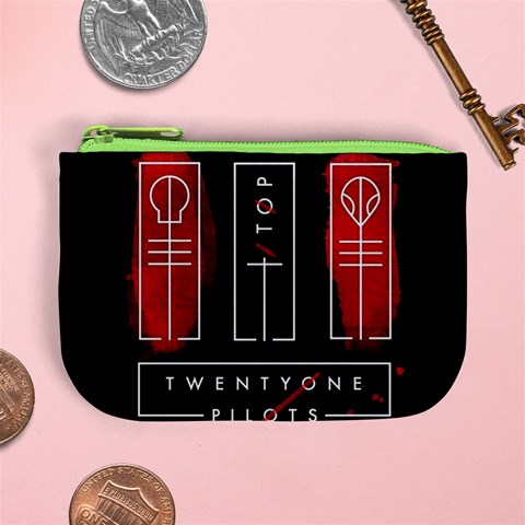 Twenty One Pilots Mini Coin Purse from ArtsNow.com Front