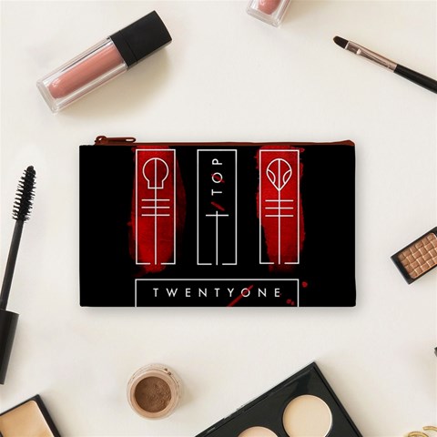 Twenty One Pilots Cosmetic Bag (Small) from ArtsNow.com Front