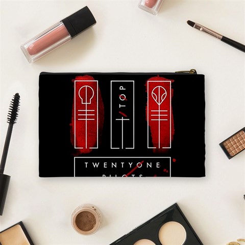 Twenty One Pilots Cosmetic Bag (Medium) from ArtsNow.com Back