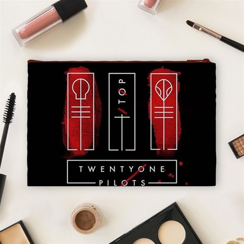 Twenty One Pilots Cosmetic Bag (Large) from ArtsNow.com Back