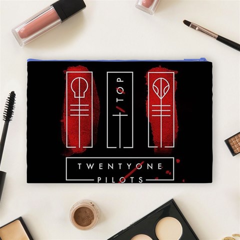 Twenty One Pilots Cosmetic Bag (Large) from ArtsNow.com Back
