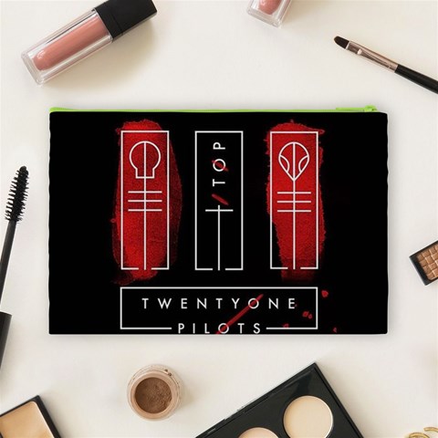 Twenty One Pilots Cosmetic Bag (Large) from ArtsNow.com Back
