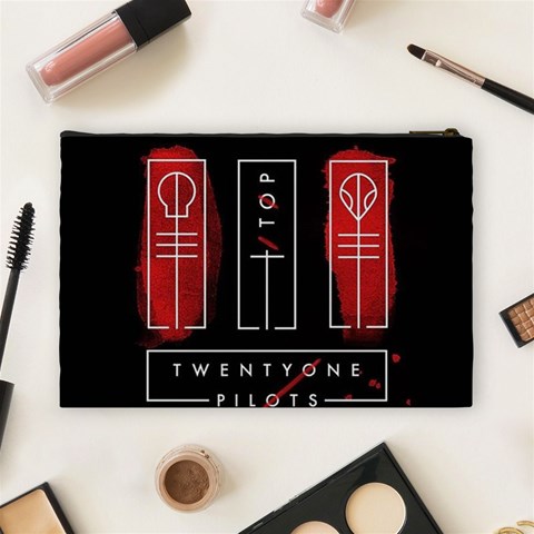 Twenty One Pilots Cosmetic Bag (Large) from ArtsNow.com Back