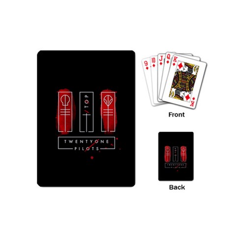 Twenty One Pilots Playing Cards (Mini) from ArtsNow.com Back