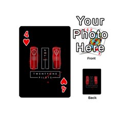 Twenty One Pilots Playing Cards 54 (Mini) from ArtsNow.com Front - Heart4