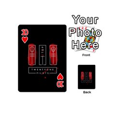 Twenty One Pilots Playing Cards 54 (Mini) from ArtsNow.com Front - Heart10