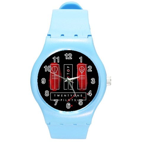 Twenty One Pilots Round Plastic Sport Watch (M) from ArtsNow.com Front