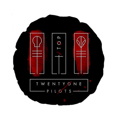 Twenty One Pilots Standard 15  Premium Round Cushion  from ArtsNow.com Front