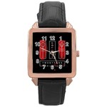 Twenty One Pilots Rose Gold Leather Watch 