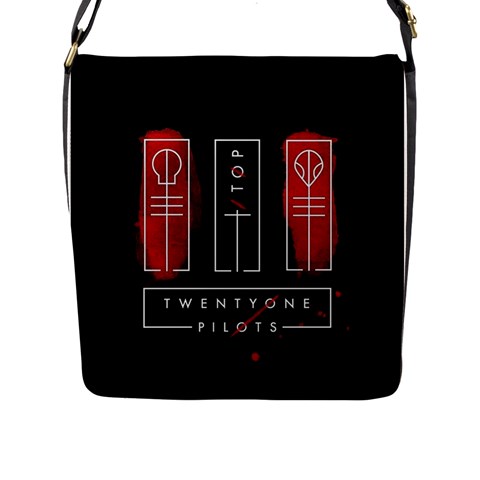 Twenty One Pilots Flap Closure Messenger Bag (L) from ArtsNow.com Front
