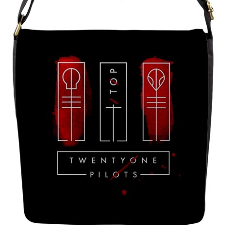 Twenty One Pilots Flap Closure Messenger Bag (S) from ArtsNow.com Front
