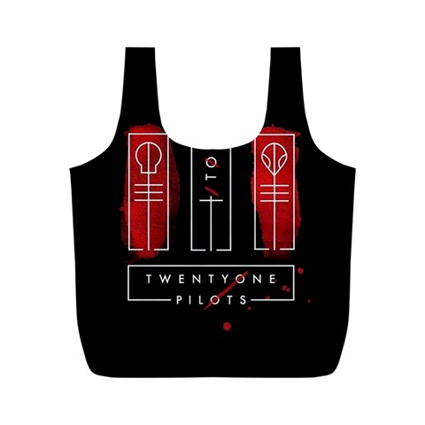 Twenty One Pilots Full Print Recycle Bag (M) from ArtsNow.com Back