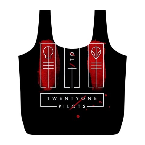 Twenty One Pilots Full Print Recycle Bag (L) from ArtsNow.com Back