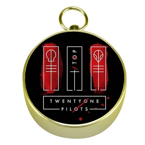 Twenty One Pilots Gold Compass from ArtsNow.com Front