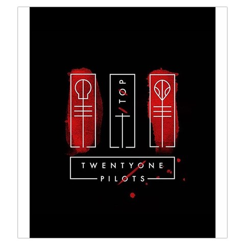 Twenty One Pilots Drawstring Pouch (Large) from ArtsNow.com Front