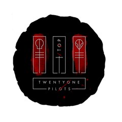 Twenty One Pilots Standard 15  Premium Flano Round Cushion  from ArtsNow.com Front