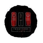 Twenty One Pilots Standard 15  Premium Flano Round Cushion 