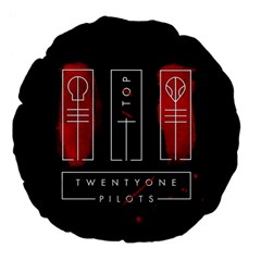 Twenty One Pilots Large 18  Premium Flano Round Cushion  from ArtsNow.com Back