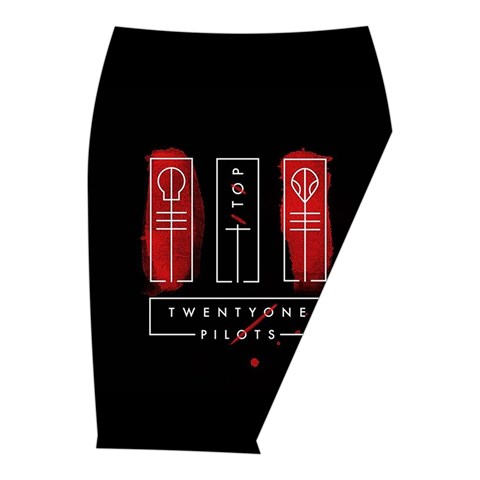 Twenty One Pilots Midi Wrap Pencil Skirt from ArtsNow.com  Front Right 