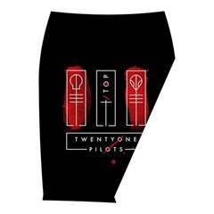 Twenty One Pilots Midi Wrap Pencil Skirt from ArtsNow.com  Front Right 