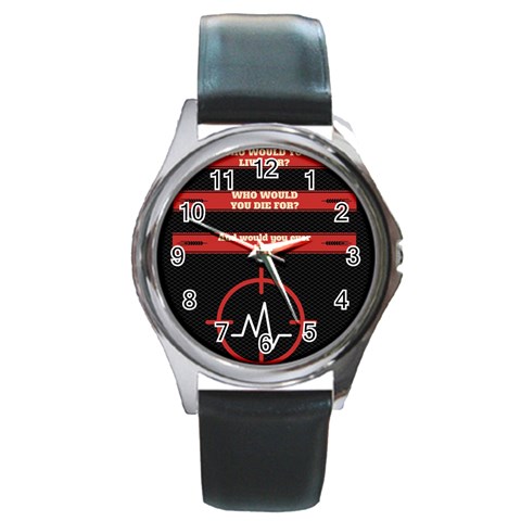 Twenty One Pilots Album Lyrics Round Metal Watch from ArtsNow.com Front
