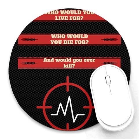 Twenty One Pilots Album Lyrics Round Mousepad from ArtsNow.com Front